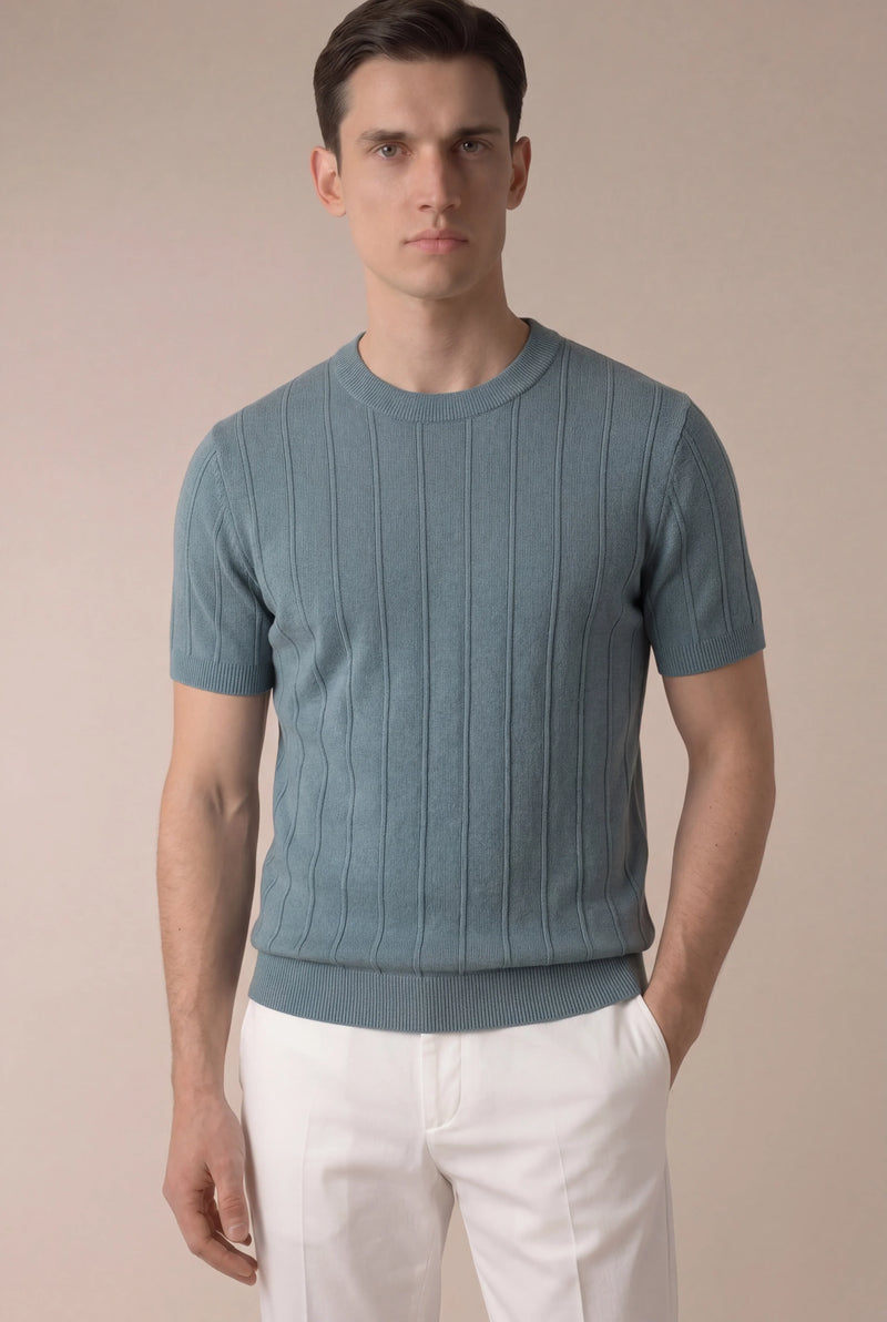 Elegant Blue Aviator T-Shirt