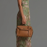 Zsófia | Mono Chiffon Floral Pleated