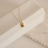 Stefanie - Gold Necklace with Three Miniature Pendants