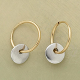 Isabell – Silver Earrings with Green Gem