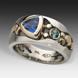 Leonie – Vintage Ring with Blue Gem