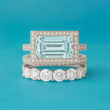 Gabriele - Vintage Silver Ring with Turquoise Glass