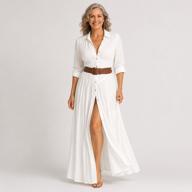 Lelivilia™ | Long Maxi Dress with V-Neck