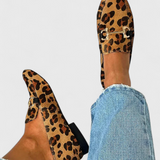Rain Elegant Loafers with Engraved Pattern and Subtle Heel