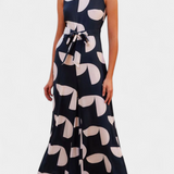 Brooke Mono Jumpsuit with Fitted Waist and Wide Leg