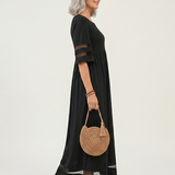 Aubrey™ | Midi dress that smooths the belly and flatters the silhouette