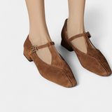 Elly Low Heels with Strap and Buckle