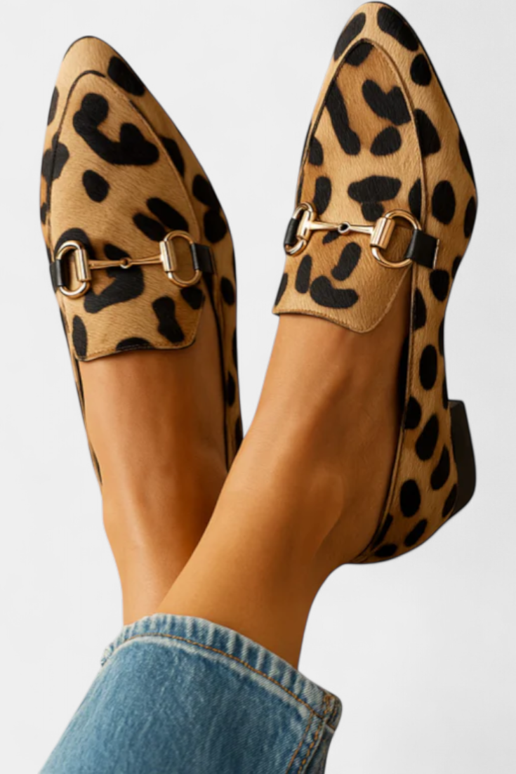 Lillian Moccasin with Metal Buckle