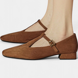 Elly Low Heels with Strap and Buckle