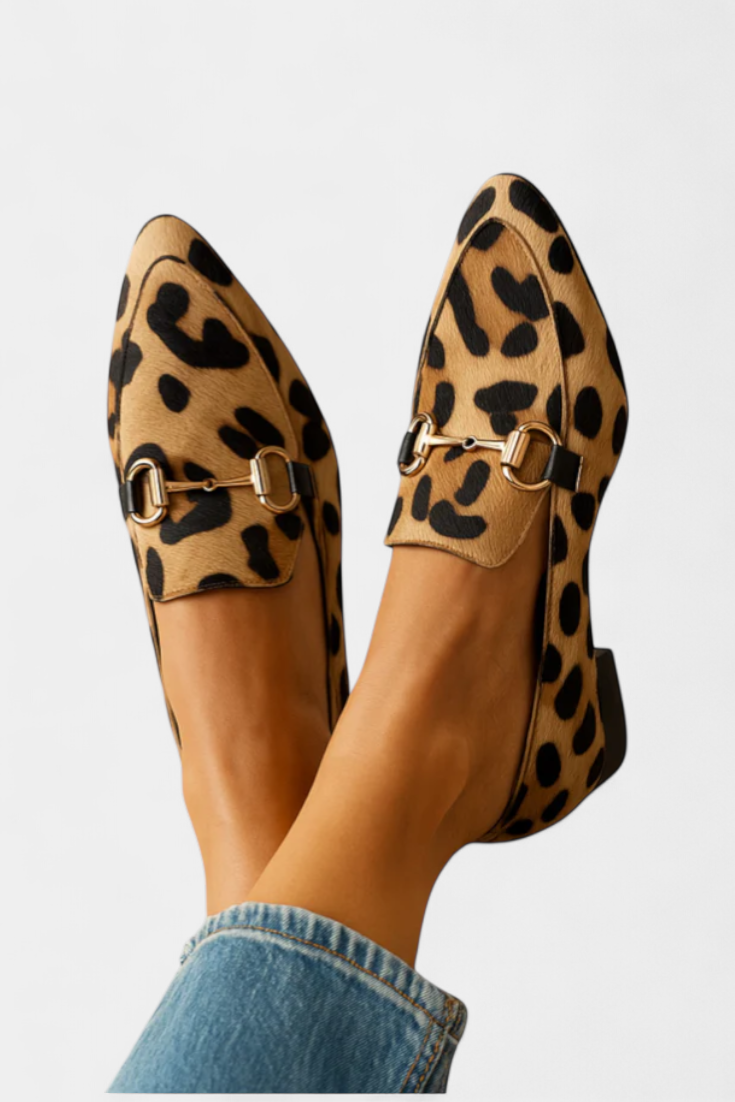 Lillian Moccasin with Metal Buckle