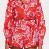 Suzanne Mono Floral with Florentine Belt