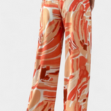 Senda Wide Leg Pants with Abstract Print