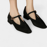 Elly Low Heels with Strap and Buckle