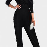 Brina One-Piece Jumpsuit with Off-Shoulder and Pearl Details