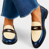 Claudia Bicolor Moccasins with Timeless Style
