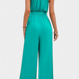 Asymmetrical Mono Nyree with Cut-Out and Bow Sleeve