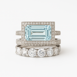 Gabriele - Vintage Silver Ring with Turquoise Glass