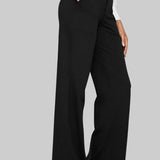 Elegant elastic waistband pants