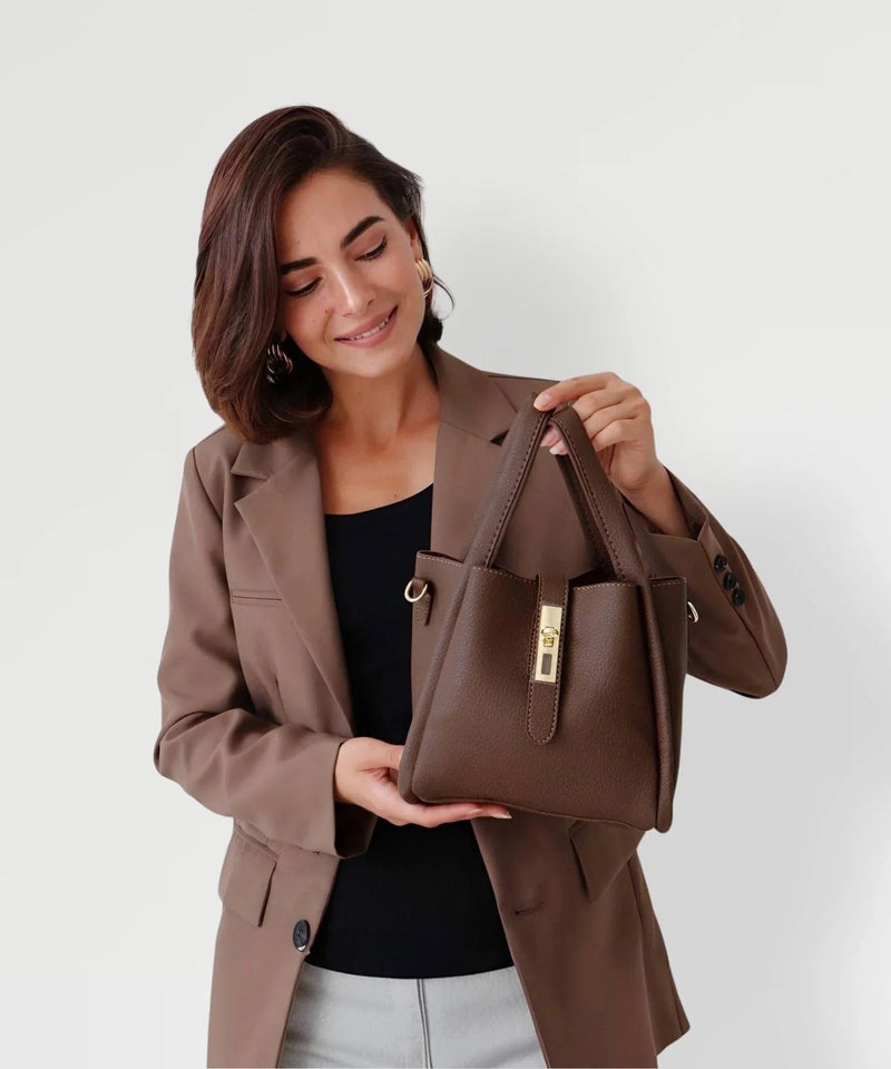 Elegant structured tote bag