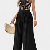 Maruja Mono Palazzo with Floral Embroidery and Transparent Lace