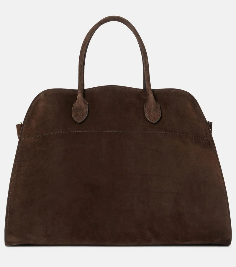 Leather tote bag