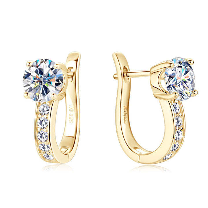 SENSIBILIS | Gold Channel Huggie Earrings