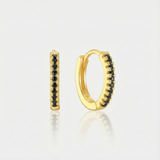 Theresia – Gold earrings with elegant curve.