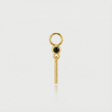 Theresia – Gold earrings with elegant curve.
