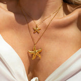 Francesca – Gold necklace with star-shaped pendant