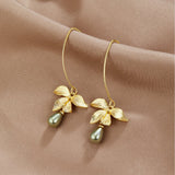 Juliana – Gold Earrings with Pearls