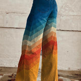 Léa™ | Elegant Retro Zigzag Pants