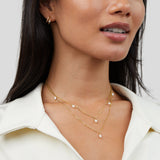 Tanja – Gold Layered Necklace with Contemporary Mesh Design