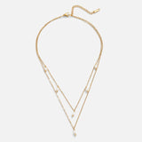 Tanja – Gold Layered Necklace with Contemporary Mesh Design