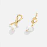 Theresa-Sophie Curved Silver Earrings
