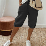 Marta™ | Cotton and Linen Shorts for Women