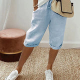 Marta™ | Cotton and Linen Shorts for Women