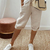 Marta™ | Cotton and Linen Shorts for Women