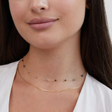 Helga – Double Layer Necklace with Charming Colorful Details.