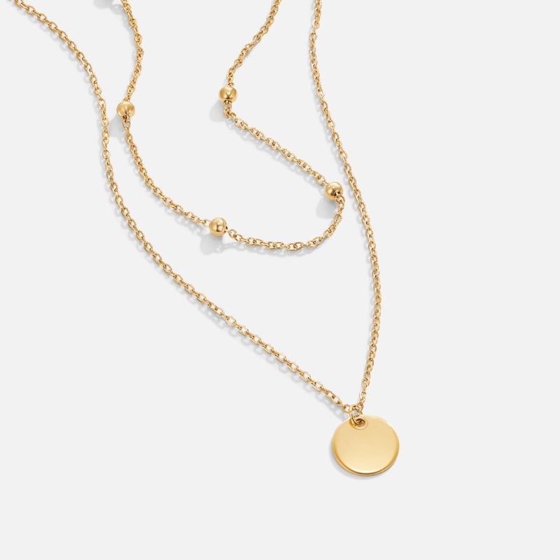 Annalena – Double gold necklace with pendant