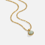 Klára-Marie – Round collar with structured design pendant.