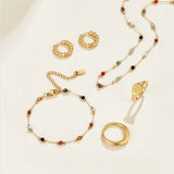 Gertruda – Gold collar with vibrant accents
