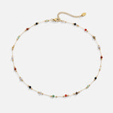 Helmina – Colorful Gold Chain with Enamel Accents