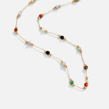 Helmina – Colorful Gold Chain with Enamel Accents