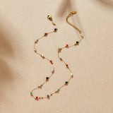 Helmina – Colorful Gold Chain with Enamel Accents