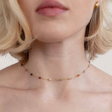 Helmina – Colorful Gold Chain with Enamel Accents