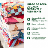 Juego de cama acolchado de 3 piezas - Refugio de Aves