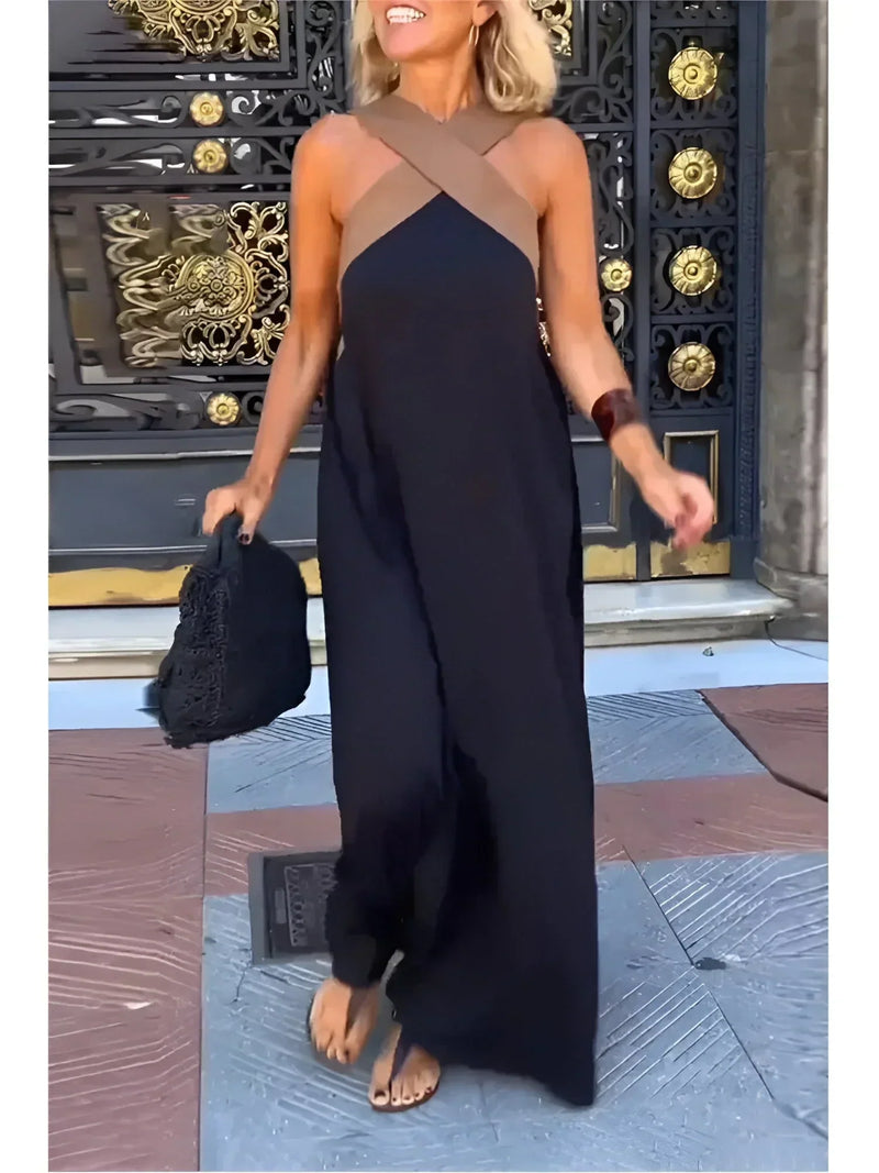 Quirina | Cross-Over Maxi Dress