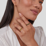 Elisa – Gold ring with elegant double row design.