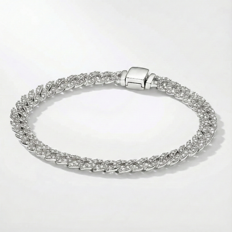 Cubano Bracelet with Moissanite