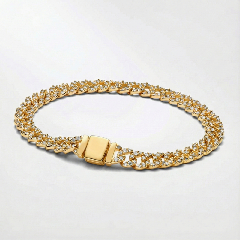 Cubano Bracelet with Moissanite